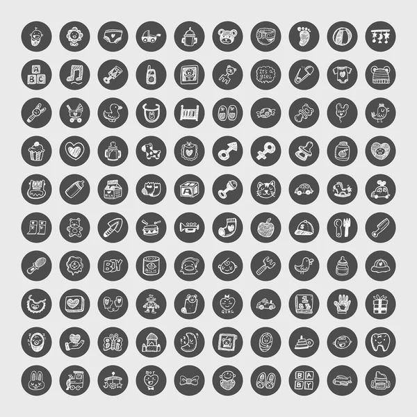 嘟嘟宝贝图标 — 图库矢量图片