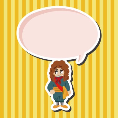 Ortaçağ karakter karikatür Tema öğeleri