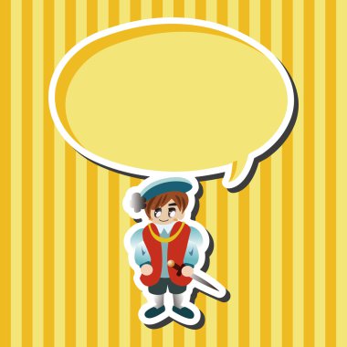 Ortaçağ karakter karikatür Tema öğeleri