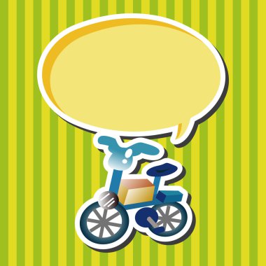 ulaşım Bisiklet Tema öğeleri vektör, eps