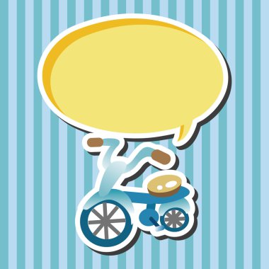 ulaşım Bisiklet Tema öğeleri vektör, eps