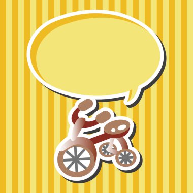 ulaşım Bisiklet Tema öğeleri vektör, eps