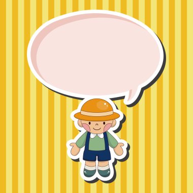 Öğrenci karikatür Tema öğeleri vektör, eps