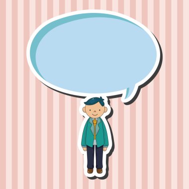 Erkek adam çizgi film Tema öğeleri