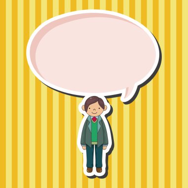 Erkek adam çizgi film Tema öğeleri