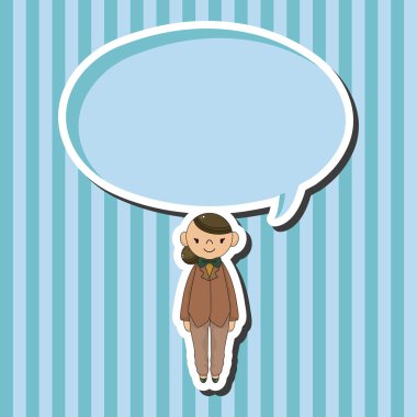 Bayan kız çizgi film Tema öğeleri