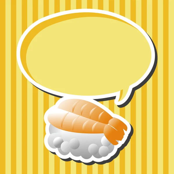 일본 음식 스시 테마 요소 — 스톡 벡터