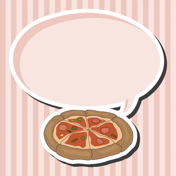 Éléments de thème pizza — Image vectorielle