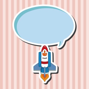 Uzay gemisi Tema öğeleri vektör, eps