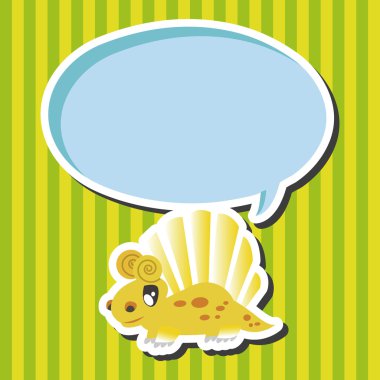 dinozor karikatür Tema öğeleri vektör, eps