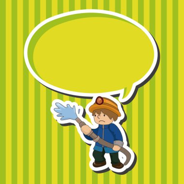 itfaiyeci Tema öğeleri vektör, eps