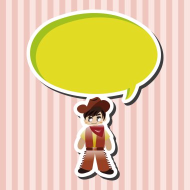 kovboy Tema öğeleri vektör, eps