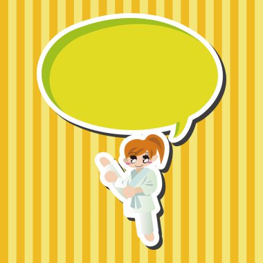 Taekwondo Tema öğeleri vektör, eps