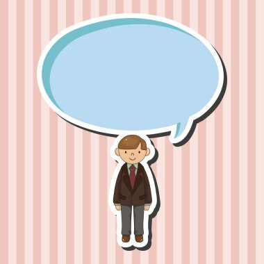 Erkek adam çizgi film Tema öğeleri