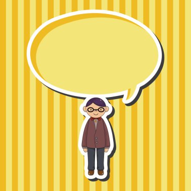 Erkek adam çizgi film Tema öğeleri