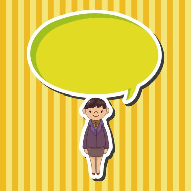 Bayan kız çizgi film Tema öğeleri