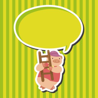 hayvan domuz alt çizgi film Tema öğeleri