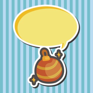 Noel tema öğeleri asılı