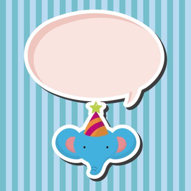 Tema öğeleri hayvan fil çizgi film