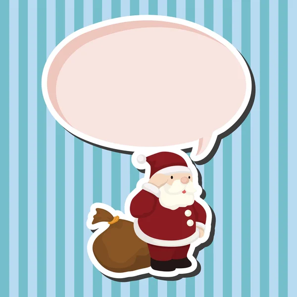 Santa claus éléments de thème — Image vectorielle