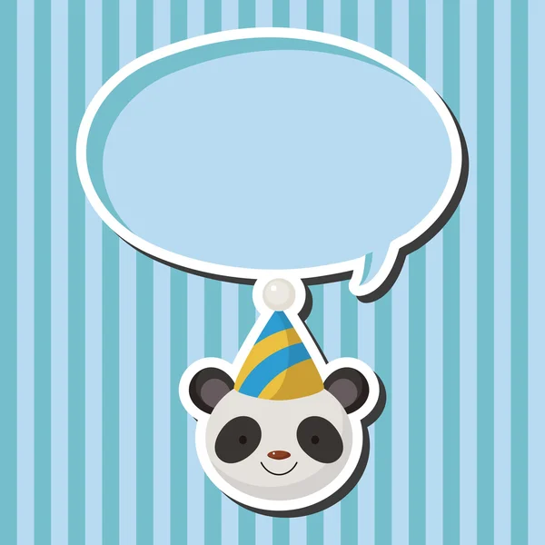 Animaux panda éléments de thème de dessin animé — Image vectorielle