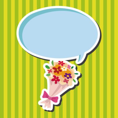 Doğum günü çiçek Tema öğeleri