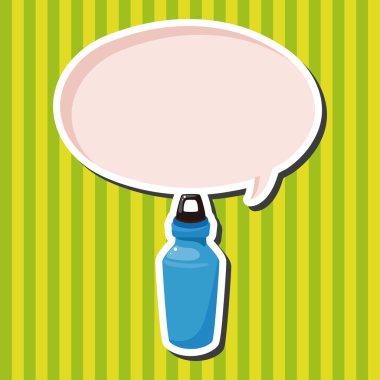 Ekipman su şişesi Tema öğeleri seyahat