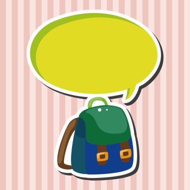 Ekipman sırt çantası Tema öğeleri seyahat