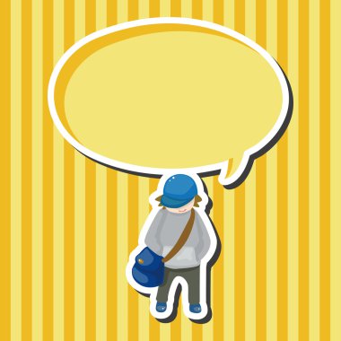 seyahat eden kişi tema öğeleri