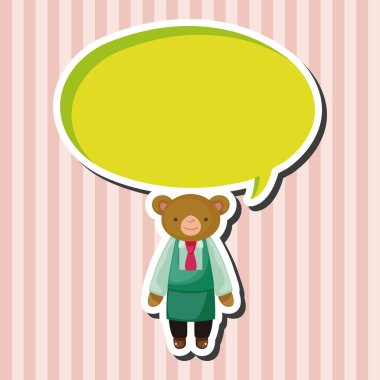 hayvan ayı garson çizgi film Tema öğeleri