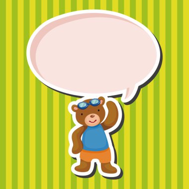 Spor çizgi film Tema öğeleri yapıyor hayvan