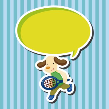 Spor çizgi film Tema öğeleri yapıyor hayvan