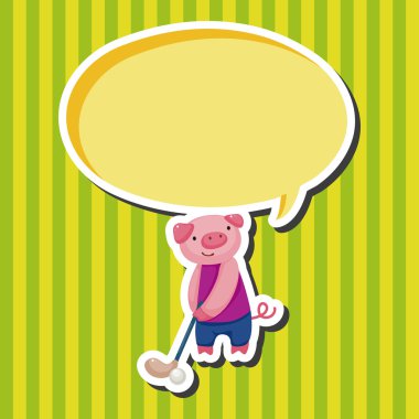 Spor çizgi film Tema öğeleri yapıyor hayvan