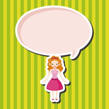 Bayan kız çizgi film Tema öğeleri