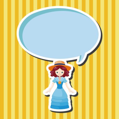 Bayan kız çizgi film Tema öğeleri