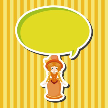 Bayan kız çizgi film Tema öğeleri