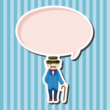 Erkek adam çizgi film Tema öğeleri