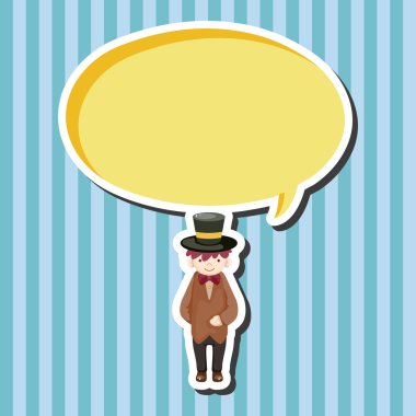 Erkek adam çizgi film Tema öğeleri