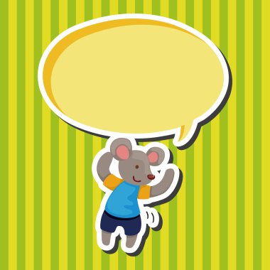 Tema öğeleri Karikatür hayvan dans