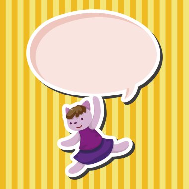 Tema öğeleri Karikatür hayvan dans