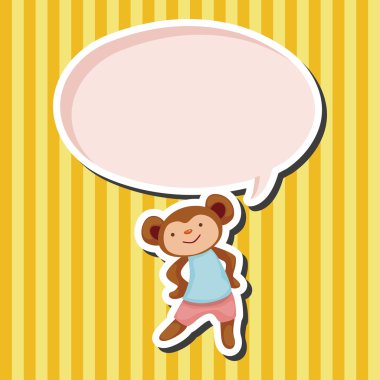 Tema öğeleri Karikatür hayvan dans