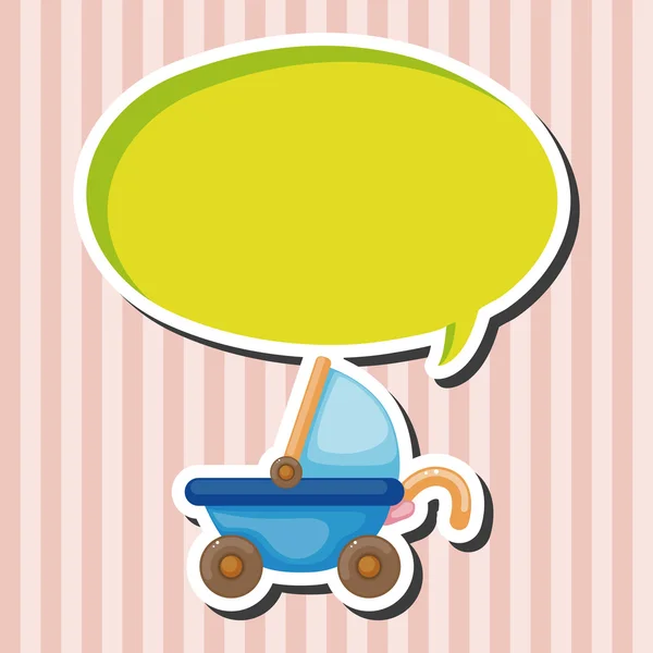 Baby carriages theme elements — Stock Vector