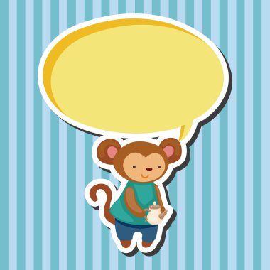 öğleden sonra çay Tema öğeleri sahip hayvan