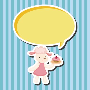 öğleden sonra çay Tema öğeleri sahip hayvan