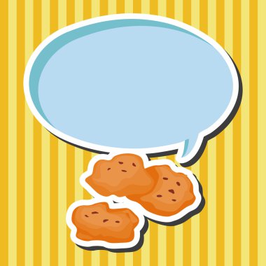 Kızarmış gıdalar Tema tavuk nuggets öğeleri