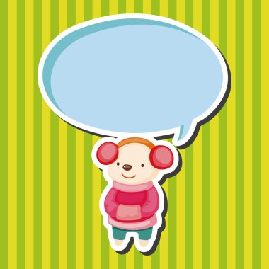 hayvan kış çizgi film Tema öğeleri