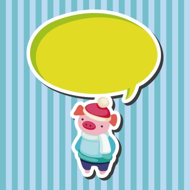 hayvan kış çizgi film Tema öğeleri