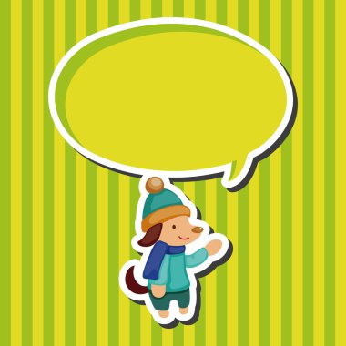 hayvan kış çizgi film Tema öğeleri