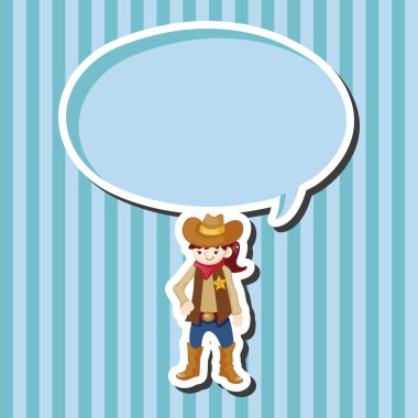 kovboy Tema öğeleri