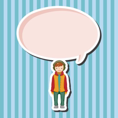 Erkek adam çizgi film Tema öğeleri